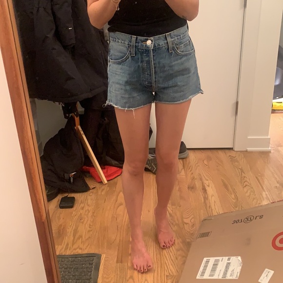RE/DONE Original High Rise Denim Shorts 27 - Picture 6 of 6